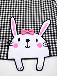 Bunny Plaid Girl Dress - 5