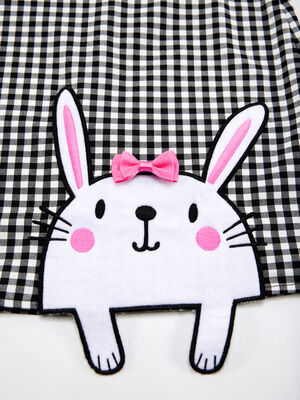 Bunny Plaid Girl Dress - 5