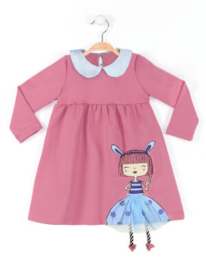 Bunny Rose Pink Girl Dress - 2