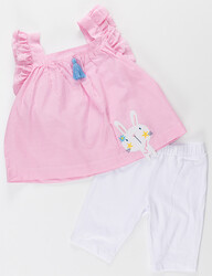 Bunny Striped Tunic Set - 3