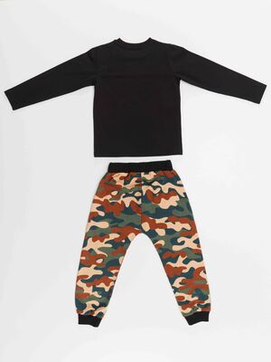 Camo Bear Boy T-shirt&Pants Set
