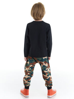 Camo Bear Boy T-shirt&Pants Set - 2