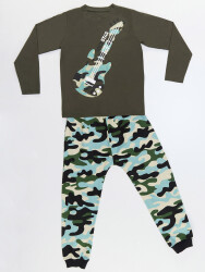 Camo Guitar Boy T-shirt&Pants Set - 3