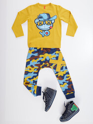 Camo Monkey Boy Pants Set - 3