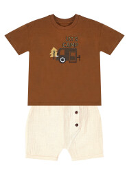 Camp Muslin Boy T-shirt&Shorts Set - 3