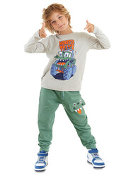 Canavar Kamyon Erkek Çocuk T-shirt Pantolon Takım - Thumbnail