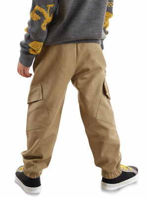 Canvas Boy Beige Jogger Pants - 2