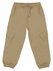 Canvas Boy Beige Jogger Pants - 3