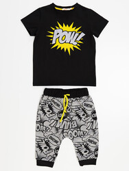 Cartoon Boy T-shirt&Baggy Set - 3