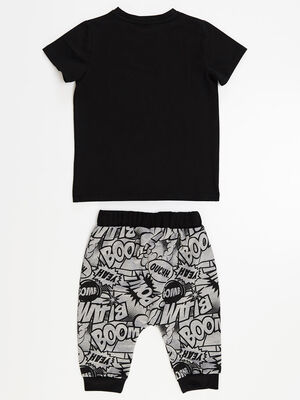 Cartoon Boy T-shirt&Baggy Set - 4