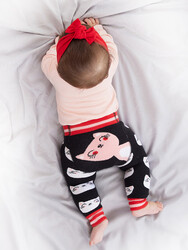 Cat Baby Girl Leggings+Bodysuit Set - Thumbnail