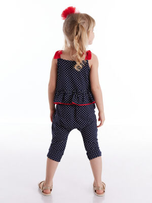 Cat Dotted Girl Overall - 2