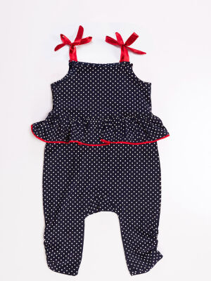 Cat Dotted Girl Overall - 4