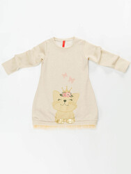 Cat Dream Kız Çocuk Elbise - Thumbnail
