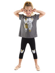 Cat Fellows Girl T-shirt&Leggings Set - 1