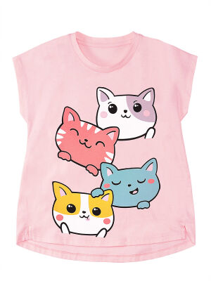 Cat Friends Girl T-shirt&Leggings Set - 5