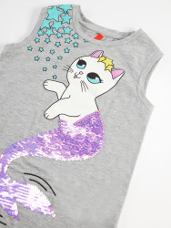 Cat Mermaid Girl T-shirt&Leggings Set - 5