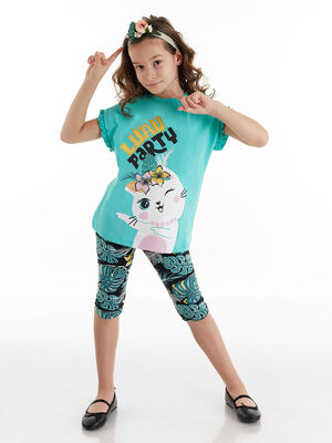 Cat Party Girl Tunic&Leggings Set - 1