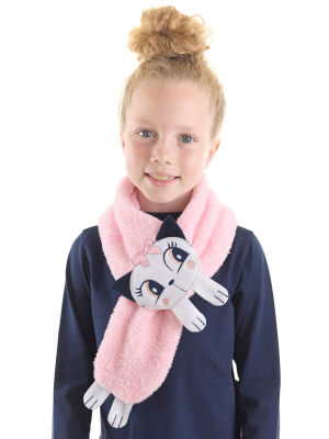 Cat Plush Pink Scarf - 1