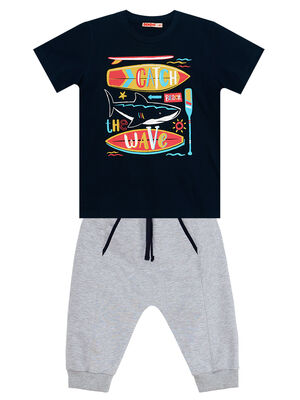 Catch the Wave Boy T-shirt&Capri Pants Set