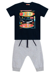 Catch the Wave Boy T-shirt&Capri Pants Set - 3