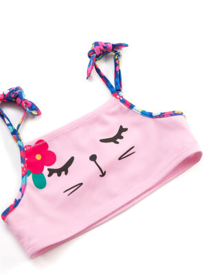 Cat&Flowers Girl Bikini - 3