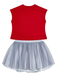 Cats Tulle Girl T-shirt&Tulle Skirt Set - 3