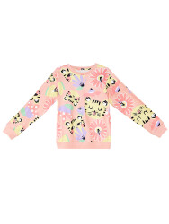 Cats&Flowers Girl Pink Tracksuit - 5