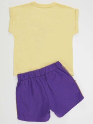 Ice Cream Girl Crop-top&Gabardine Shorts Set - 4