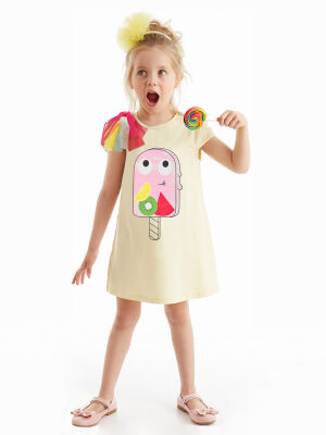 Ice Cream Yellow Girl Dress - 1