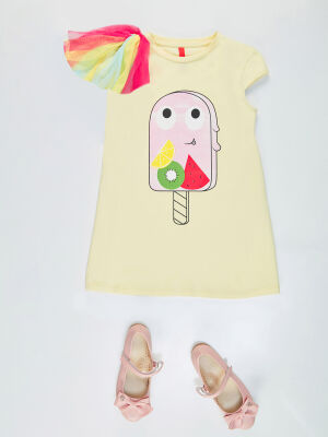 Ice Cream Yellow Girl Dress - 3