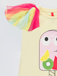 Ice Cream Yellow Girl Dress - 5