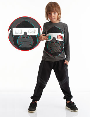 Changing Glasses Boy Pants Set - 1