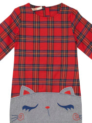 Checked Cat Dress - 5