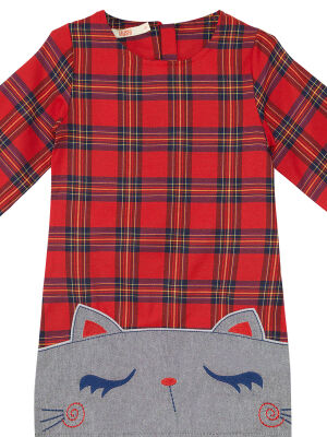 Checked Cat Dress - 5