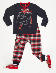 Checked Hip-hop Pants Set - 3