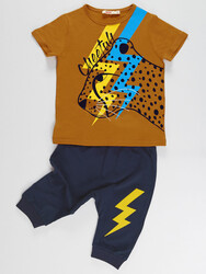 Cheetah Boy Capri Set - 3