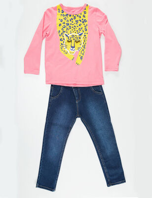 Cheetah Girl Jeans Set - 3