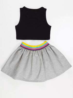 Colorful Girl Crop Top&Skirt Set - 4