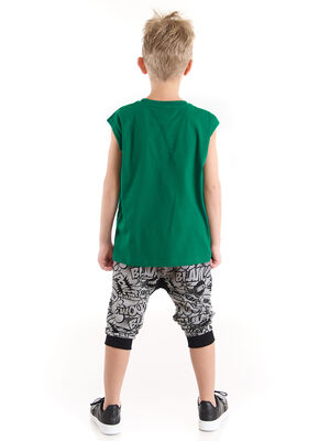 Comics Dino Boy T-shirt&Harem Pants Set
