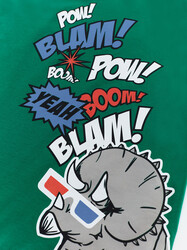Comics Dino Boy T-shirt&Harem Pants Set - Thumbnail