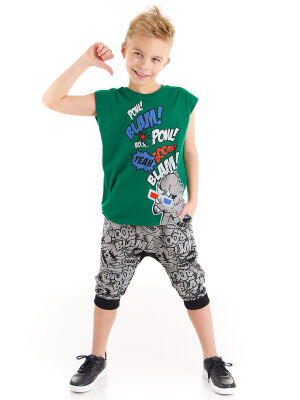 Comics Dino Boy T-shirt&Harem Pants Set - 1