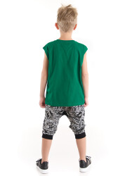 Comics Dino Boy T-shirt&Harem Pants Set - 2