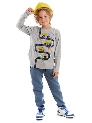Consruction Boy T-shirt&Pants Set