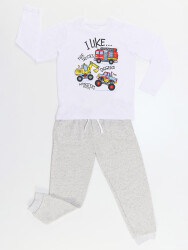 Construction Boy T-shirt&Pants Set - 3