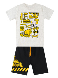 Construction Boy T-shirt&Shorts Set - 3