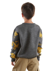 Construction Tools Boy Anthracite Knit Jumper - 2