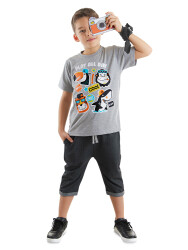 Cool Animals Boy T-shirt&Capri Pants Set - 1