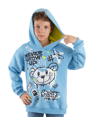 Cool Bear Boy Blue Hoodie - 1