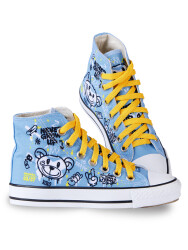 Cool Bear High Top Boy Blue Sneakers - 2